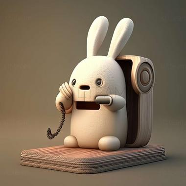 3D model Rabbids Go Phone game (STL)